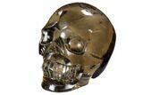 Carved, Smoky Quartz Crystal Skull #118111-2